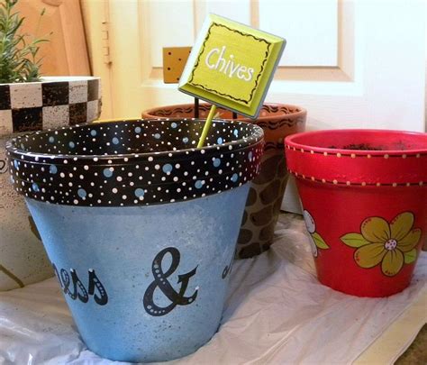 Painted Clay Pots By Granart Painted Clay Pots Clay Pots Mosaic Flower Pots