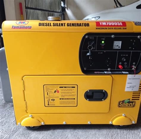 YM7000SE GENSET GENERATOR SILENT SOLAR 5000 WATT 5KVA YAMAMOTO YM 7000