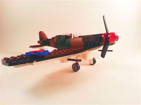 Custom Moc Lego Set Supermarine Spitfire Partsinstructions