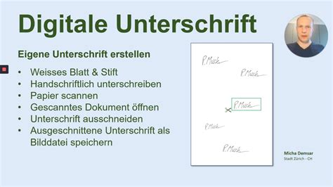 Tutorial Digitale Unterschrift Erstellen YouTube