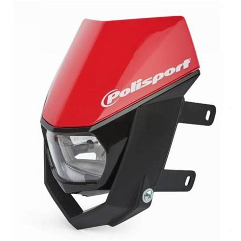 Polisport Halo Headlight Unit Black Red Onlymx For Cross