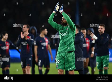 PARIS FRANCE OCTOBER 25 Gianluigi Donnarumma Of Paris Saint Germain