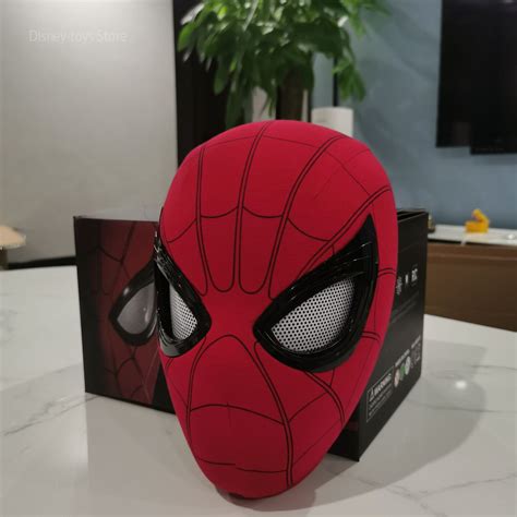 Mascara Spiderman Headgear Cosplay Moving Eyes Electronic Mask Spider