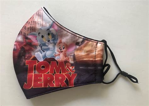 Face Mask Tom & Jerry Reusable With Adjustable Ear Loops | Property Room