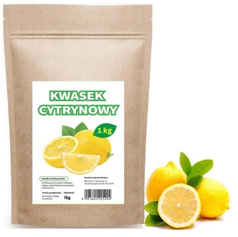 Kwas Kwasek Cytrynowy Spo Ywczy E Kg G Allegro Pl