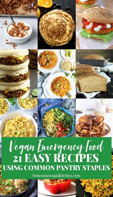 21 Easy Recipes to Bulk Up Your Vegan Emergency Food Supply