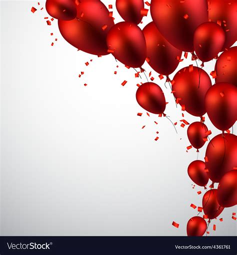 Celebrate background with red balloons Royalty Free Vector