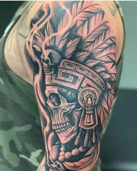 Mexicanstyle Tattoos En Instagram Aztec Tattoo By Alex Tat Vazquez