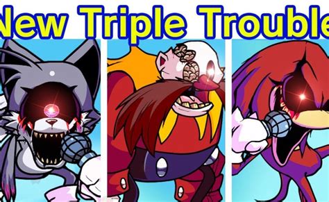 Triple Trouble Encore Friday Night Funkin Vs Sonic Exe The Last Round Full Week Fnf Mod Theme