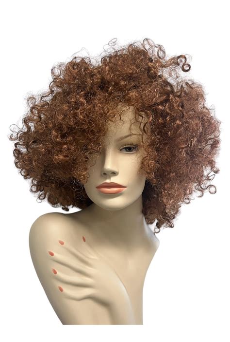 Jumbo Brown Curly Afro Wig Perth Hurly Burly