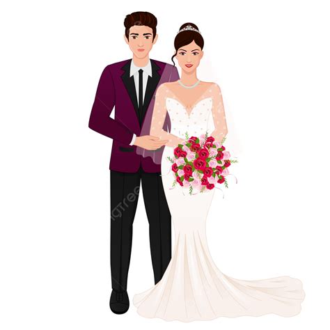 Cathlic Wedding Couple Wearing Tuxedo And Gown Ring Ceremony Flowers White Dress Png And