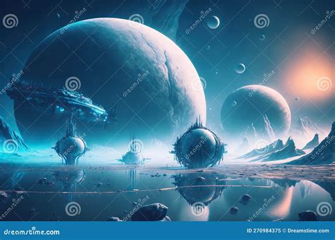 Illustration of the Cosmos Space Stock Illustration - Illustration of spaceship, moon: 270984375