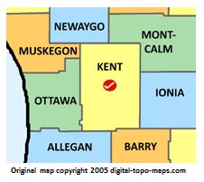 Map Of Kent County Mi - Maping Resources