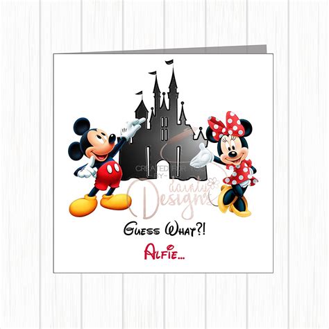 Biglietto Di Auguri Personalizzato You Re You Are Going To Disneyworld