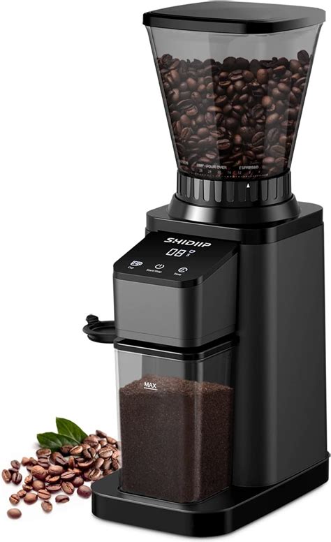 Shidiip Electric Burr Coffee Grinder With 48 Grind Settings Adjustable