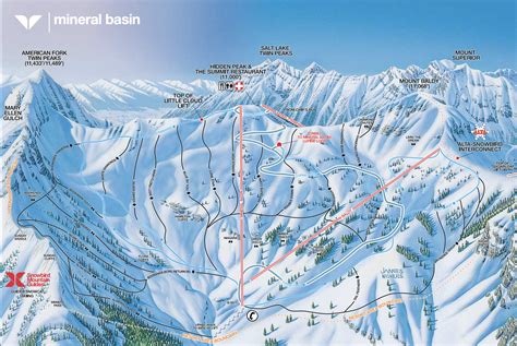 Snowbird Trail map - Freeride