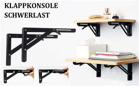 Klappkonsole Schwerlast Mm St Ck Metall Klappkonsolen