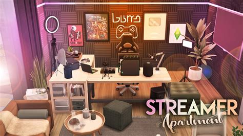 Streamer S Studio Apartment The Sims Speed Build Youtube