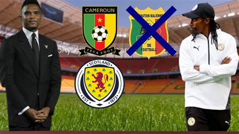 Le Match Du Mali Annul S N Gal Vs Cameroun Finalement Au Stade