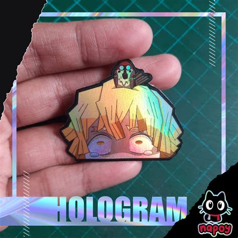 Jual Stiker Hologram Anime Demon Slayer Zenitsu Agatsuma Shopee Indonesia