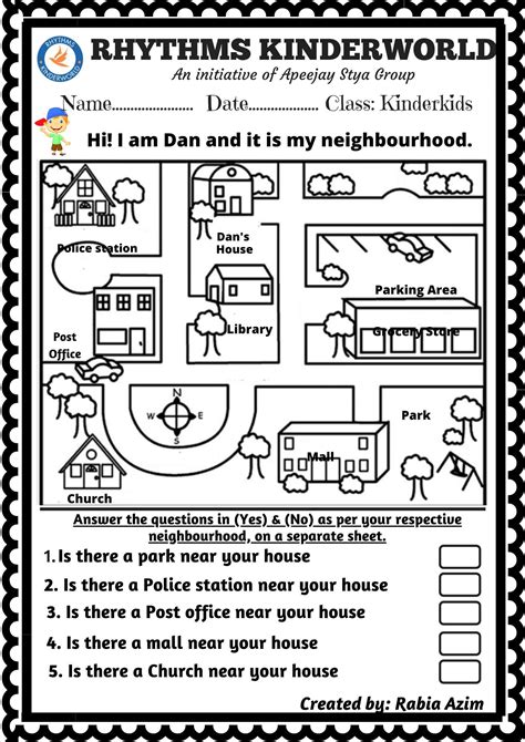 Worksheet On Neighbourhood The Neighbourhood Worksheets Rhythms