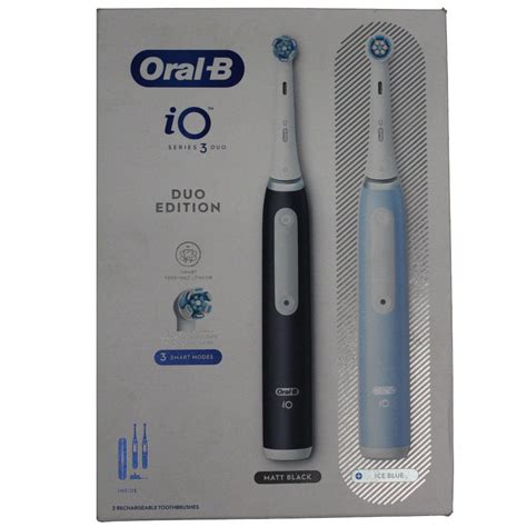 Szczoteczka elek Oral B iO3 Matt Black Ice Blue Duo Bielsko Biała