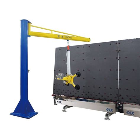 High Efficient Vacuum Hoist Lifting Systems / Glass Vacuum Lifter Jib Crane