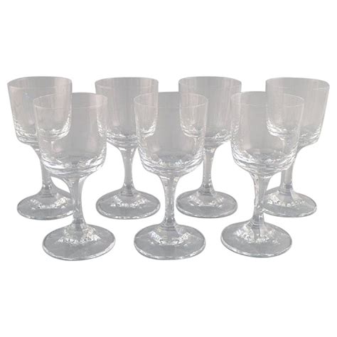 Six Rene Lalique Paquerettes White Wine Glasses Circa 1935 At 1stdibs