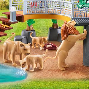 Playmobil Famille De Lions Avec V G Tation Amazon Fr Jeux Et