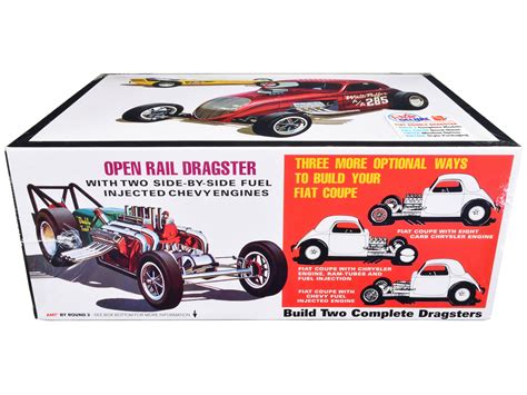 Skill Model Kit Fiat Double Dragster Set Of Kits Scale Model