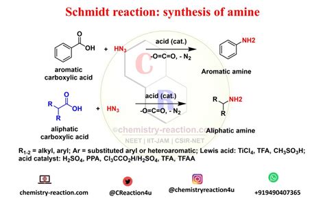 Schmidt Reaction Rearrangement Definition Mechanism Example