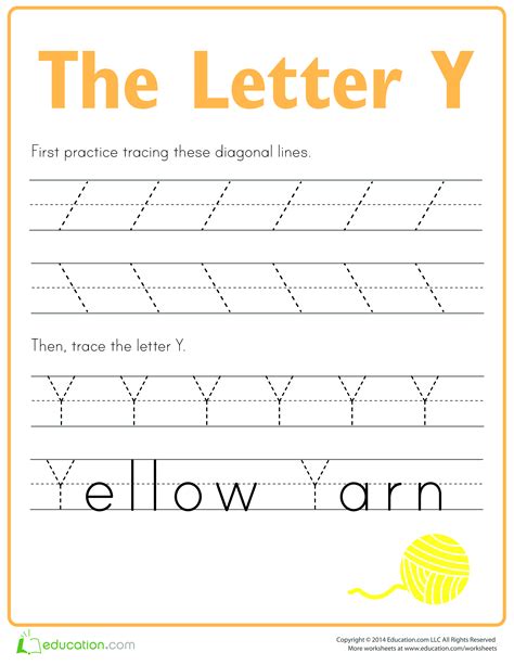 Letter Y Template Printable Word Searches