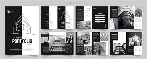 Designvorlage Für Architekturportfolio Und Innenarchitektur Premium