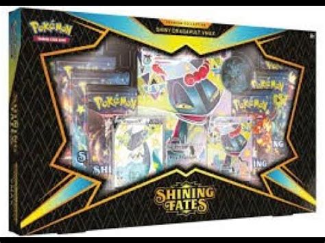 Unboxing Pokemon TGC Dragapult Vmax Shiny Destinos Brillantes YouTube