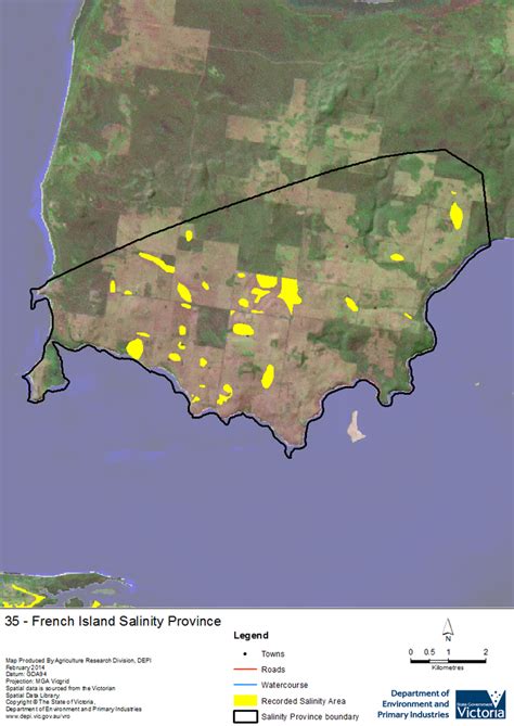 Salinity Province 35 French Island Vro Agriculture Victoria