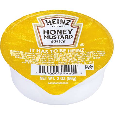 Heinz Single Serve Yellow Mustard 6 25 Lb Away From Home