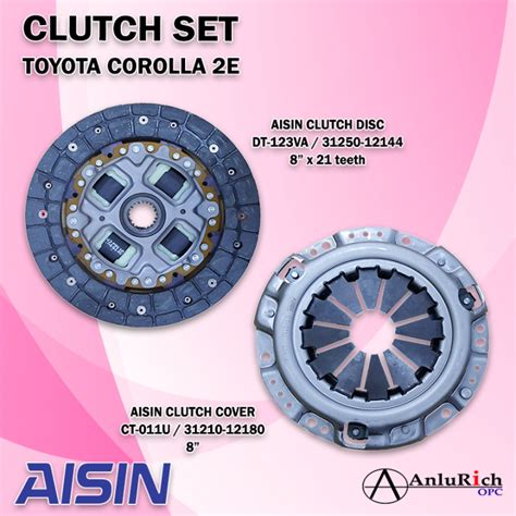 AISIN CLUTCH SET Clutch Disc Clutch Cover For Toyota Corolla 2E