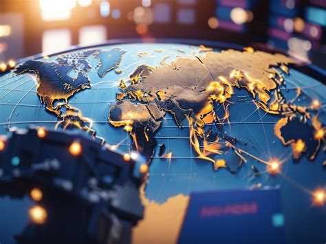 Carte Du Monde Avec Distribution Du R Seau Logistique Et Connectivit