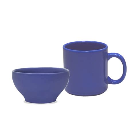 Set De Desayuno 2 Piezas Biona Azul Oxford