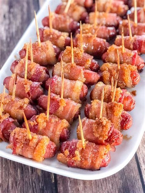 Bacon Wrapped Potato Bites With Spicy Sour Cream Dipping Sauce Artofit