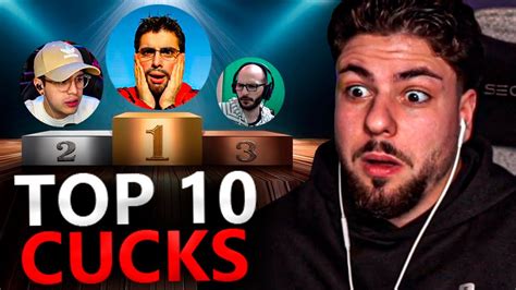 TOP 10 YOUTUBERS MÁS CUCK EL 5 es LA MAYOR LOCURA QUE HE VISTO EN MI