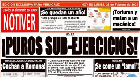 La Portada Lunes 26 De Febrero 2024