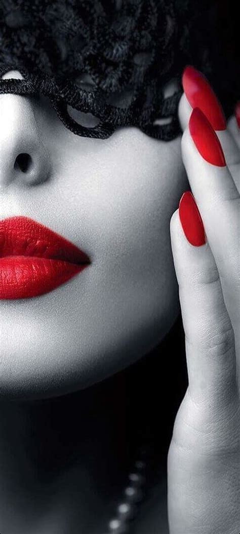 Red Lips Hd Wallpaper For Mobile 4k