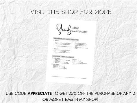 Yearly Home Maintenance Checklist Quarterly and Yearly Home Maintenance