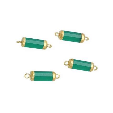 Gemstone Tube Shape Electroplated Connector At Rs 500 Piece Jaipur