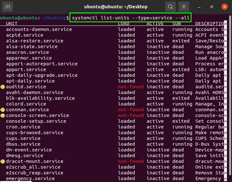 Listado De Servicios De Linux Con Systemctl