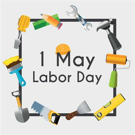 Labor Day 1 May Poster. Vector Illustration 4555448 Vector Art at Vecteezy