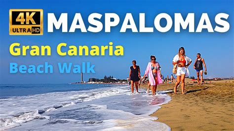 Gran Canaria Maspalomas Playa Del Ingles Beach Walk Canary Islands