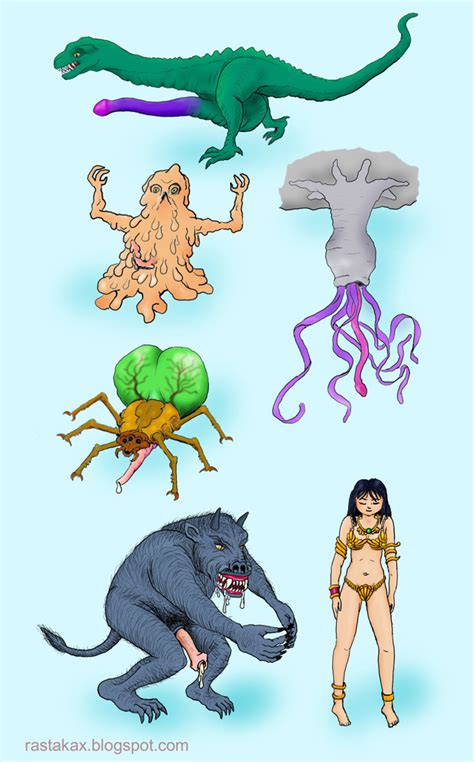 The Maiden And Her Monsters By Rastakax Hentai Foundry