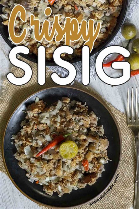 Crispy Sisig Recipe | Amiable Foods